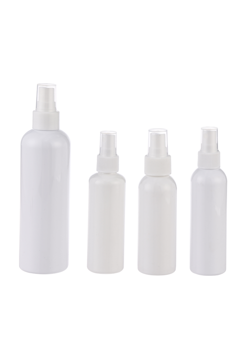 100-250ml 白色PET噴霧圓瓶 消毒液殺菌酒精噴霧分裝瓶